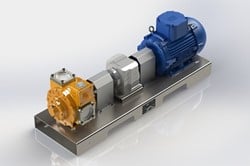 SILEA RVP20 schottenpomp 150 l/min with gear reducer G2 ATEX drive 2.2 kW / 3 PK