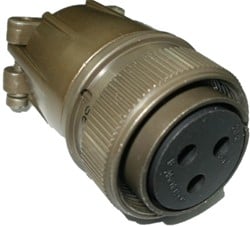 BOB stekker 3-polig MIL-spec GROEN