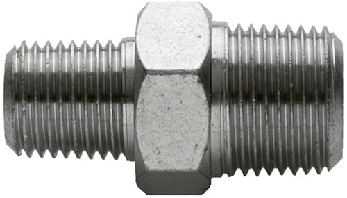 Samoa zeskantnippel 3/8 x 1/4 BSPT voor luchtaccesoires op pneum.pompen