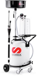 Samoa Mobiele afgewerkte olie afzuig-en opvang unit 70 liter overdruk + insp. reservoir