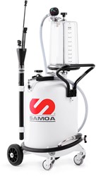 Samoa Mobiele afgewerkte olie afzuigunit + inspectiereservoir 70 liter overdruk