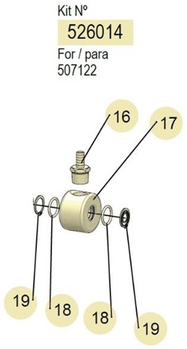 Samoa haspel swivel 507122 series Lucht,Water,Antivries