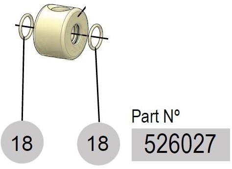 Samoa o-ringen set 2-delig voor haspelswivel 506 series medium olie