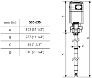 Pumpmaster 35 60:1 Pneumatische Vetpomp 12,5-20 kg drum 2000 gr/min 600 bar-2