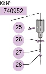 Samoa repair kit GK-3 hogedruk klep PM3 55:1 vetpompen 404100 405100 407200 409200