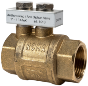 Antihevelklep messing G 11/2 BSP 1.6 MWK KIWA gecertificeerd - VITON afdichtingen