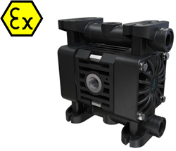 Debem BOXER 15 Cond.PP+CF Luchtaangedreven membraanpomp 17 l/min G3/8 BSP 8 bar EX zone 1