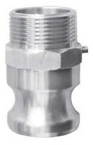 Camlock koppeling ALU mannelijk type F G11/4 BSP buitendraad