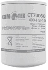 CimTek spin-on filterelement Hydrosorb 400HS-II-10 70 l/min 10 mu