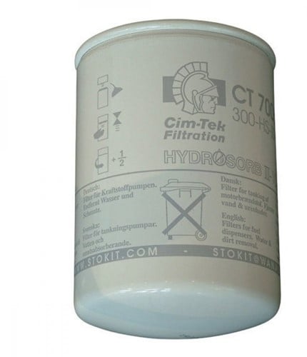 CimTek spin-on filterelement Hydrosorb 300 HS-II-30 50 l/min 30 mu