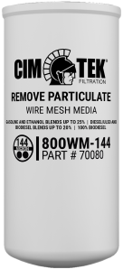 CimTek spin-on filterelement Wire mesh 800WM-144 150 l/min