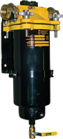 Filter/Water separator 14 met DP indicator, kijkglas en drain afsluiter