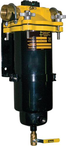 Filter/Water separator VF-65 met DP indicator, kijkglas en drain afsluiter