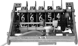 Mounting set for VR register without printer with 01-08 encoder
