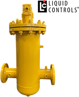 MS75S-1 Double case 4” positive displacement flow-meter with FD75 filter/Aireleminator with 2x LC-Sound and POD pulser - Horizonal Outlet-2