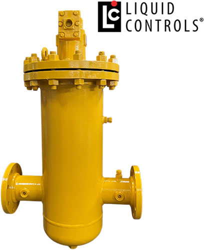MS75S-1 Double case 4” positive displacement flow-meter with FD75 filter/Aireleminator with 2x LC-Sound and POD pulser - Horizonal Outlet-2