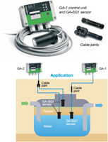 GA-HLL Hoog niveau sensor vet met kabel-2