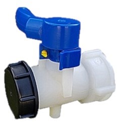 DIAL Vlinderklepkraan IBC DN50 / DIN 61 ETFE seal