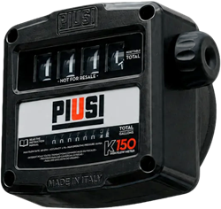 Piusi K150 Mechanische doorstroommeter ATEX G1 BSP 25-150 l/min versie B  IN=ON UIT=BO