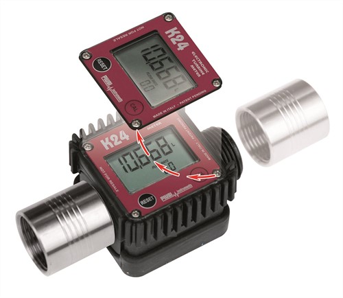 Pico 24 K24 A kunststof vatpompset + meter Diesel,Water of Antivries 24VDC-2