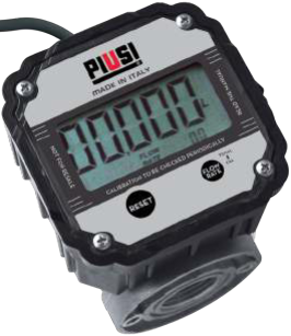 Piusi K600 B/3 Pulse Meter met display 3/4 NPT GALLONS