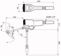 Piusi K500 PRESET Digitale handoliemeter roterende uitloop 1-30 l/min 1/2 70 bar-2