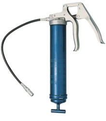 Lincoln eenhands vetspuit pistoolgreep model 1133 DIN 400 gram met slang en smeerkopje