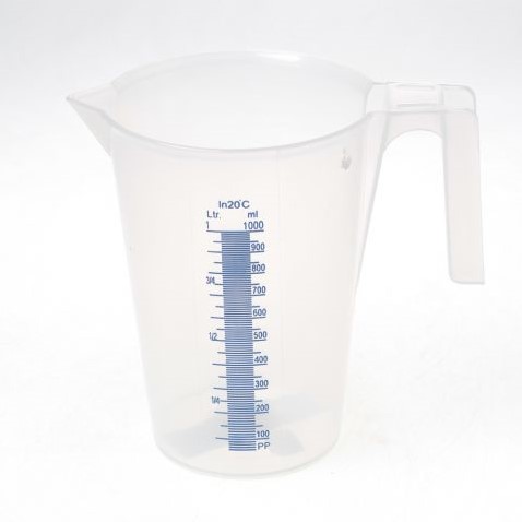 Pressol transparante maatbeker oliebestendig 1,0 ltr