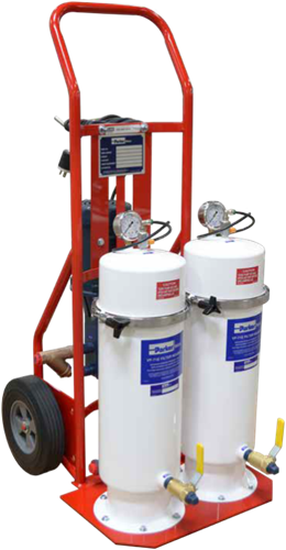 Twin Housing Lightweight, Portable Handcart Filter Pumps