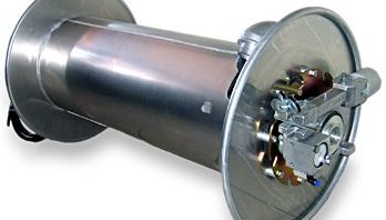 Slanghaspel Zeewaterbestendig Aluminium, met RVS binnenwerk voor AdBlue, Inwendige pneumatische motor 700 x 650 x 300 mm 