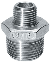 RVS verloopnippel bu x bu NR245 3/4 x 3/8