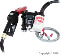 Piusi 3000 SUPREME B.SMART vatpompset G2 voor mobiele tanks versie DRUM / horizontaal + filter