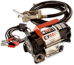 Battery KIT EX GO! mobiele brandstof pompunit + kabel/switch slang en nozzle