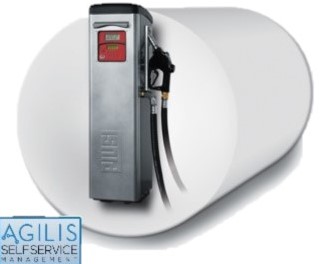Self Service 70 MC TANK AGILIS Diesel korte zuilpompset + registratie 80 gebruikers