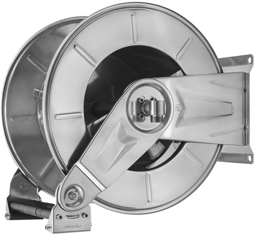 Ramex slanghaspel HR3550 RVS304 DN10 3/8 x 60 OF DN13 1/2 x 50 mt veerretour kaal
