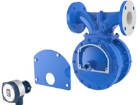 Avery DM-4 with bracket and Puls Output Device, Steel construction - 4" 150 # RF Flanges - 2500 LPM