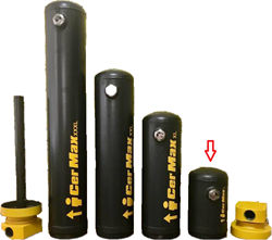 LW Water/ Particle vessel + G1 YELLOW head, (excludes cartridge) - stand alone unit